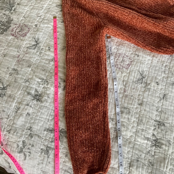 PacSun LA Hearts Super Soft Cropped Lace Up Sweater Large - Picture 6 of 7